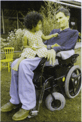 Photograph of Dr. Adolf Ratzka together with daughter, Katharina.>
<FONT FACE=