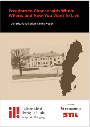 publication cover page - map of sweden and photo of vipeholm