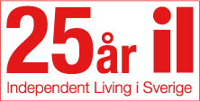 25 år independent living i Sverige logga