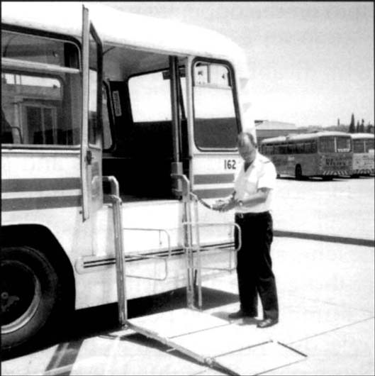 © photo of a bus with a wheelchair lift in Durban, South Africa