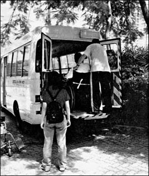 © Photo of one of 74 accessible small buses run by the Hong Kong Society for Rehabilitation on 51 fixed routes