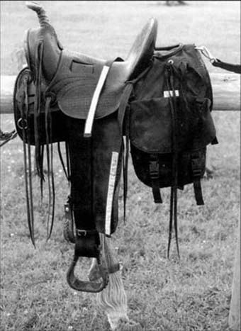 © Photo of some of the special features of a horse saddle