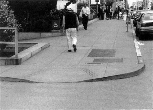 © Curb ramp in San Francisco USA